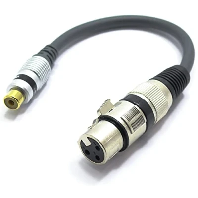 Abbildung von VITALCO XLR Buchse auf Cinch Adapter Mikrofon 3 Polig Chinch Audio Kabel