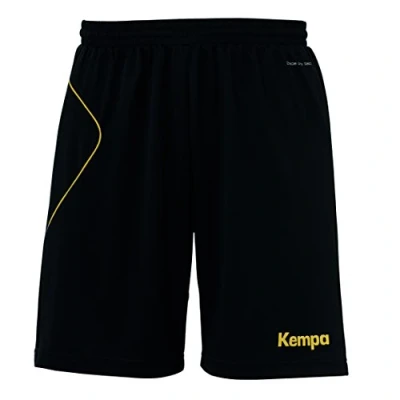 Abbildung von Kempa Kinder Curve Shorts, schwarz/Gold, 128