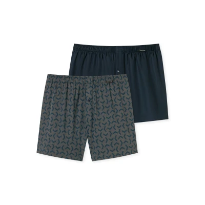 Abbildung von Schiesser 2PACK Boxershorts, Herren, Größe: 4XL, Dark blue