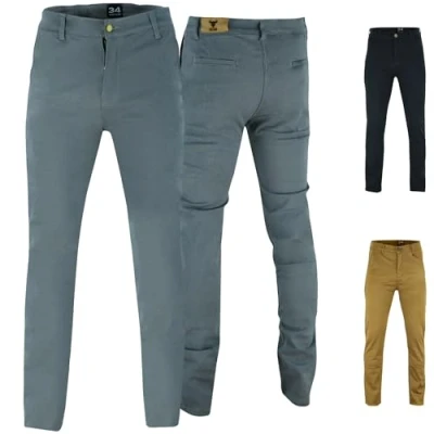 Abbildung von BULLDT Motorradhose Motorradjeans 100% Aramid Motorrad Chino Hose Futter aus kevlarstoff mit Protektoren Grau 34W / 34L