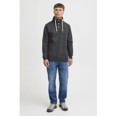 Abbildung von Solid Sdtriptroyer Sweatshirt Dark grey melange, Herren, Größe: Small, melange