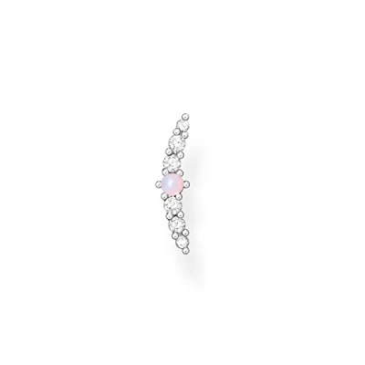 Abbildung von THOMAS SABO Single Ohrstecker Opal Imitation, H2182 166 7, mit Glas Keramik Stein, Zirkonia (synth)