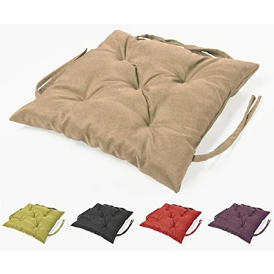 Abbildung von sunnypillow Bankauflage Stuhlkissen Bankkissen 40 x cm Sitzkissen für Hollywoodschaukel Polsterauflage Auflage Gartenbank viele Farben und Größen zur Auswahl Sandfarben