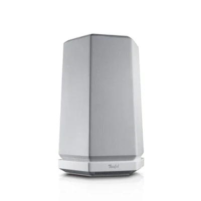 Abbildung von Teufel HOLIST M 360 Grad Sound HiFi Bluetooth Lautsprecher Multiroom W LAN Smart Speaker, Electronic Noise Cancelling, HD Mikrofone Alexa Sprachsteuerung, Internetradio, Musikstreaming Weiß