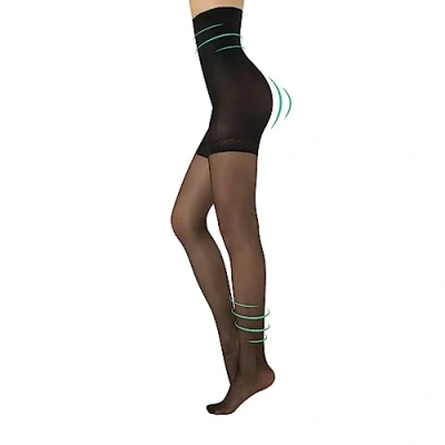 Abbildung von Calzitaly HIGH Waist Support AND Shaper Tights 20 DEN Strumpfhose, Damen, Größe: 4XL, Black