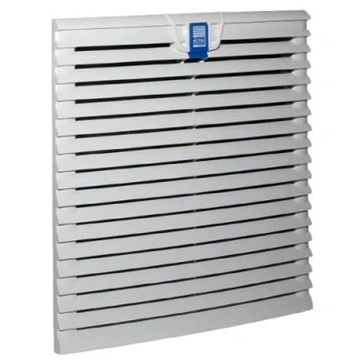 Abbildung von Rittal Lüfterfilter Typ Austrittsfilter für 292 x 292mm Lüfter, 323 323mm, 25mm, Rahmen Mat.: ABS, Chemiefaser