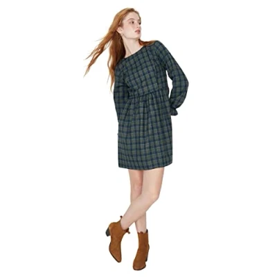 Abbildung von Trendyol Damen Figurbetont Bodycon Rundhalsausschnitt Gestrickt Kleid, Multicolor, 40