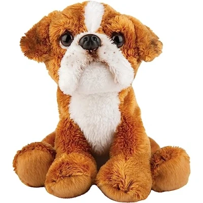 Abbildung von Suki Gifts 12135 Naturgetreuer Boxer Hund Kuscheltier, mehrfarbig