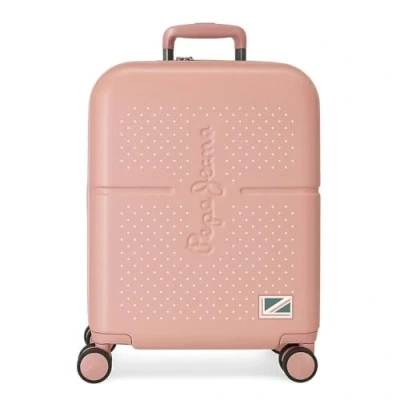 Abbildung von Pepe Jeans Laila Kabinentrolley, rosa, 40 x 55 20 cm, starr, ABS Verschluss, integriert, 37 l, 3,22 kg, 4 Räder, Handgepäck
