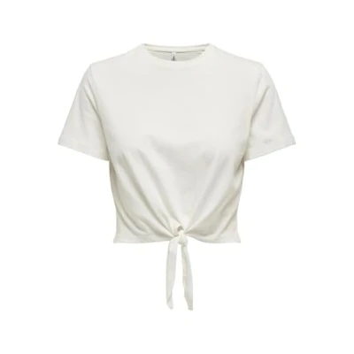 Abbildung von ONLY Damen Onlmay Life S/S Short Knot Top Box JRS T Shirt, Green Bee, Small