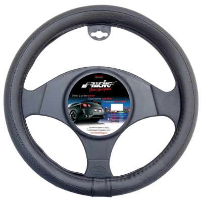 Abbildung von Simoni Racing Total Black CVT/16 Lenkradbezug schwarz 37 39cm Eco Leder