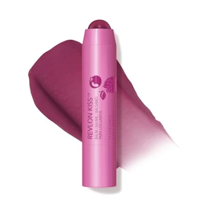 Abbildung von Revlon Kiss Lip Balm Crayon, Hydrating Moisturizer Infused with Natural Fruit Oils, SPF 20, Berry Burst (035), 2,6 g
