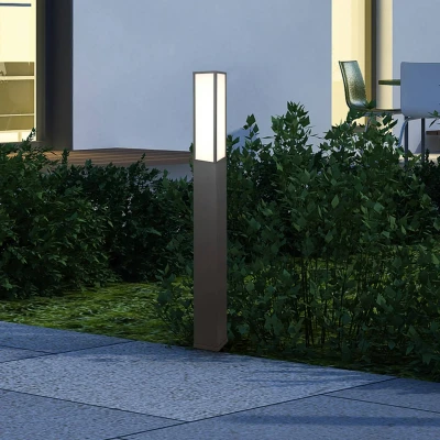 Abbildung von Trio Leuchten LED Außen Wegeleuchte Fuerte 42620142, Aluminium Druckguss Anthrazit, Schirm Acryl opal weiß, inklusiv 15 Watt