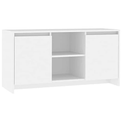 Abbildung von vidaXL TV Schrank mit Türen Fächern Lowboard Möbel Sideboard Fernsehtisch Fernsehschrank HiFi Weiß 102x37,5x52,5cm Holzwerkstoff