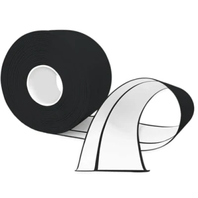 Abbildung von TAOYIO Weichsockelleiste Selbstklebend, 6M PVC küchenabschlussleiste 50x20mm, Sockelleiste Selbstklebende für Küche und Badezimmer 5x2 Schwarz, 5X2BLACK