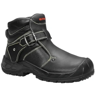 Abbildung von ELTEN Sicherheitsschuhe CARL S3 HI, Damen und Herren, Leder, Stahlkappe, leicht, robust, Schwarz, Größe: 39