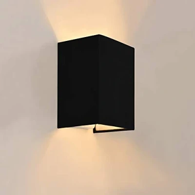 Abbildung von lux.pro Wandleuchte Schwarz 1 x E27 max. 60W 230V Wandlampe Beleuchtung Flurlampe Wandstrahler Spot Spotlampe Lampe Leuchte