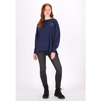 Abbildung von DREIMASTER Vintage Damen Sweatshirt XS / Marine 80% Recycled Cotton 20% Polyester