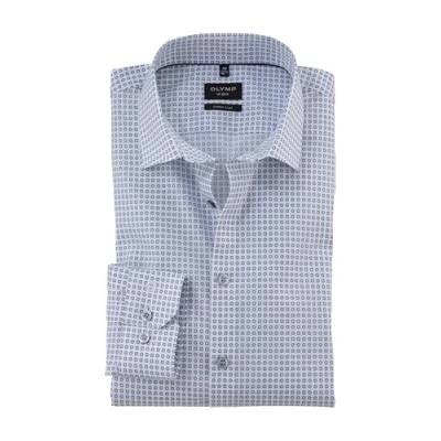 Abbildung von OLYMP Herren Oberhemd Langarm No. Six,Digitaldruck auf Uni,375 No 6 six super Slim (H16),21 New York Kent 2,Weiss 00,38