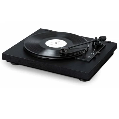 Abbildung von Pro Ject Automat A1, Vollautomatischer Plattenspieler mit Phonovorverstärker, elektronischer 33/45 Umschaltung und voreingestelltem OM10 Tonabnehmer, Schwarz