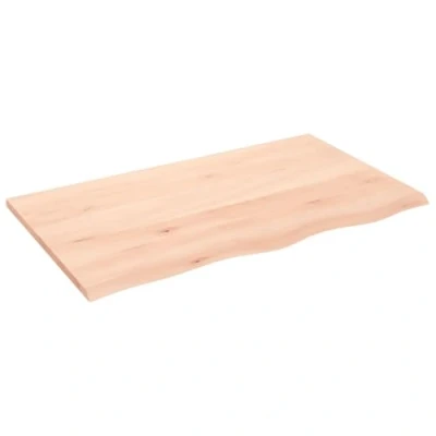Abbildung von vidaXL Tischplatte, Schreibtischplatte mit Naturkante, Holztischplatte für Esstische Couchtische, Esstischplatte Couchtischplatte DIY Platte, Massivholz Eiche Unbehandelt