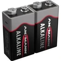 Abbildung von ANSMANN AG 2x Alkaline 9V Block Batterie E 6LR61 MN1604 (2 Stück)
