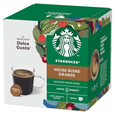 Abbildung von NEU! NESCAFÉ® Dolce Gusto® Starbucks® Grande House Blend 12 Kapseln / Portionen Espresso Lungo 100% Arabica