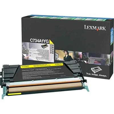 Abbildung von Lexmark C734A1YG Gelb Toner