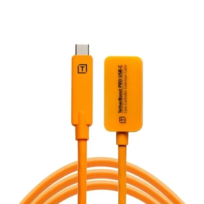 Abbildung von Tether Tools TetherBoost Pro USB C Core Controller Extension Cable Verlängerung für Kabel (orange)