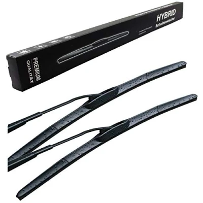 Abbildung von 650mm 350mm HYBRID 2x Front Scheibenwischer Wischerblätter Set Scheibenwischerblätter mit Hakenbefestigung TECHNOLOGY (HYBRID 350mm)