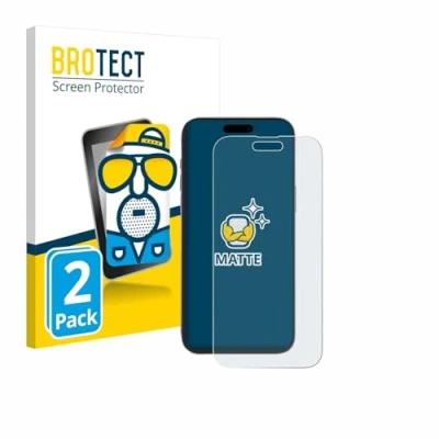 Abbildung von BROTECT Entspiegelungs Schutzfolie für Apple iPhone 14 Pro Max (2 Stück) Matte Displayschutz Folie, Anti Reflex, Fingerprint