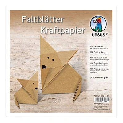 Abbildung von Ludwig Bähr Faltblätter Kraftpapier 80g/qm 20x20cm VE=100 Blatt