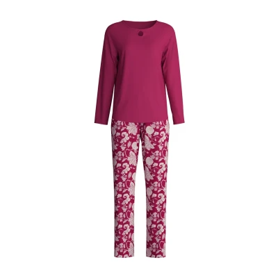 Abbildung von Calida Sweet Dreams LANG SET Pyjama, Damen, Größe: 36/38, Dahlia pink