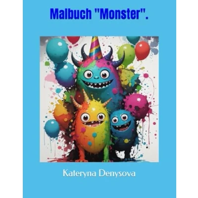 Abbildung von Malbuch &quot;Monster&quot;. Das lustige Monster für Kinder: ab 5 10 Jahren, 74 freundliche zum Ausmalen