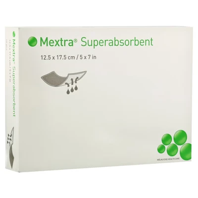 Abbildung von Mextra Superabsorbent Verband 12,5x17,5 10 St