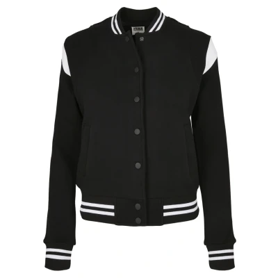Abbildung von Urban Classics Sweatjacke, Damen, Größe: XS, Black/white