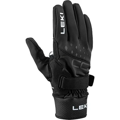 Abbildung von Leki Langlauf Shark Fingerhandschuh, Herren, Größe: 7.5, Schwarz