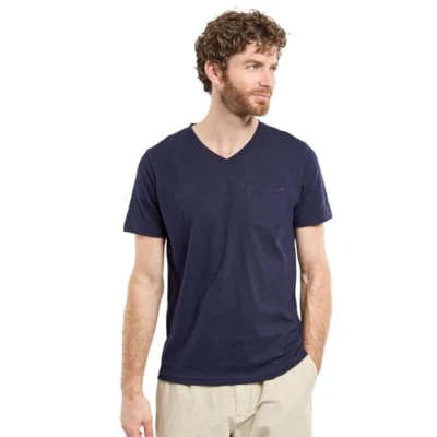 Abbildung von Armor lux UNI COL V EN Tshirt basic, Herren, Größe: XL, Marine deep