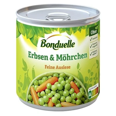 Abbildung von Bonduelle Gemüse, Erbsen mit Möhrchen feinste Auslese 400 g