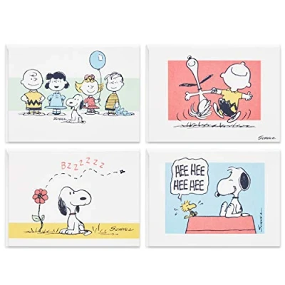 Abbildung von Hallmark Peanuts Blanko Karten Sortiment 70. Jahrestag (40 Notizkarten mit Umschlägen)