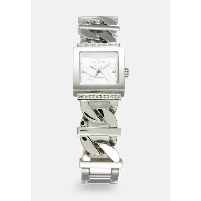 Abbildung von Guess Runaway Uhr silvercoloured, Damen, Größe: One Size, Silver coloured