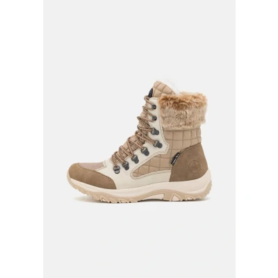 Abbildung von Rieker Snowboot/Winterstiefel, Damen, Größe: 37, Fango/lehm/crema/beige/steppe Schuhe
