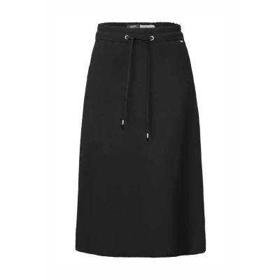 Abbildung von Cecil Crepe Alinienrock, Damen, Größe: Large, Schwarz