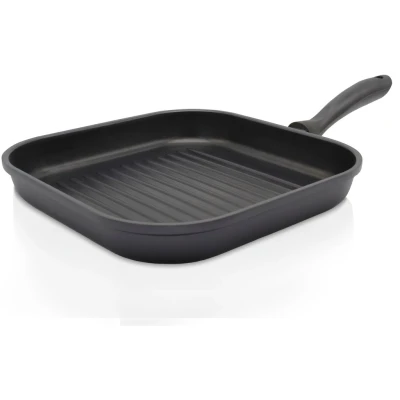 Abbildung von Krüger Steakpfanne &quot;Aluguss Grill / LEIPZIG, 28 x cm&quot;, Aluminiumguss, (1 tlg.), hochwertige Antihaft Versiegelung