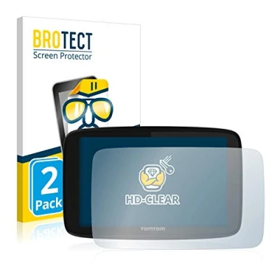 Abbildung von BROTECT (2 Stück Schutzfolie für TomTom GO 520 / 5200 Displayschutz Folie Ultra Klar