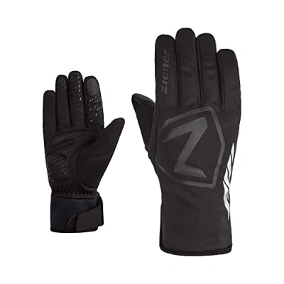 Abbildung von Ziener Herren DAQUA Fahrradhandschuhe, Winter wasserdicht, Soft Shell, gepolstert, Black, 7,5