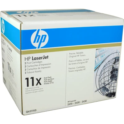 Abbildung von HP 11XD (Q6511XD) Toner 2x Schwarz Multipack Hohe Kapazität