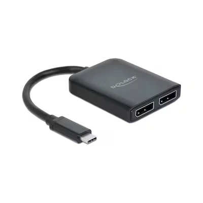 Abbildung von Delock USB Typ C Splitter 2 x DisplayPort MST / VXP