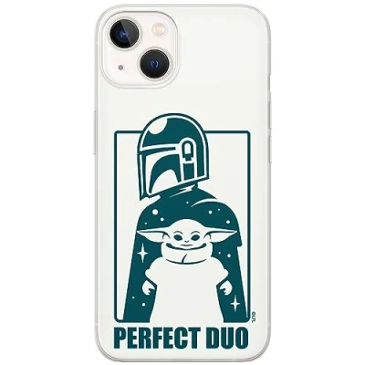 Abbildung von ERT GROUP Handyhülle für iPhone 13 Original und offiziell Lizenziertes Star Wars Muster Baby Yoda 034 optimal an die Form des Handy angepasst, hülle aus TPU