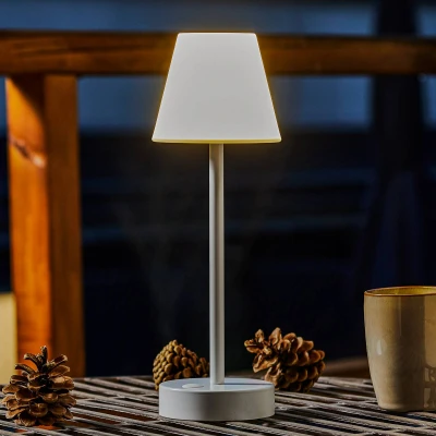 Abbildung von Newgarden Lola Slim LED Tischlampe Akku, weiß